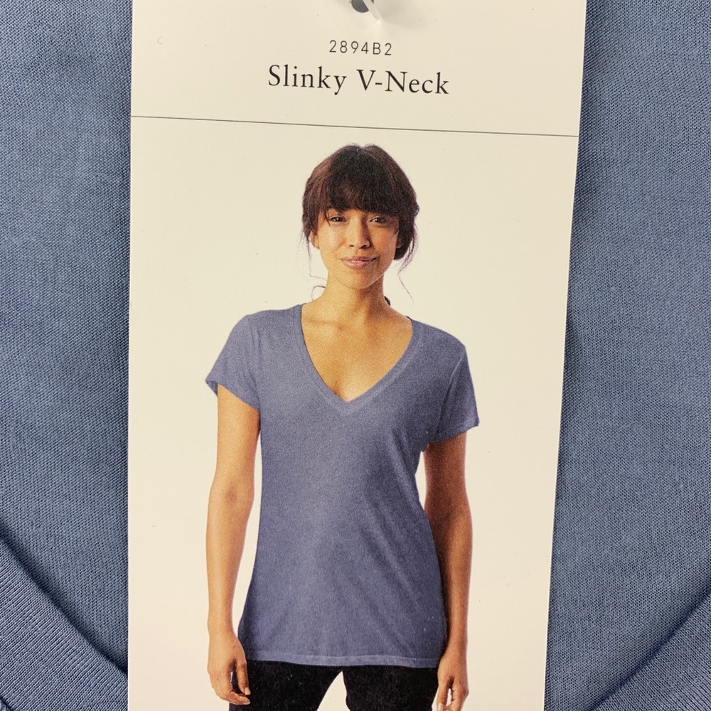 Slinky Jersey V-Nexk T-Shirt